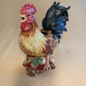 Fitz & Floyd Country Gourmet Rooster Pitcher